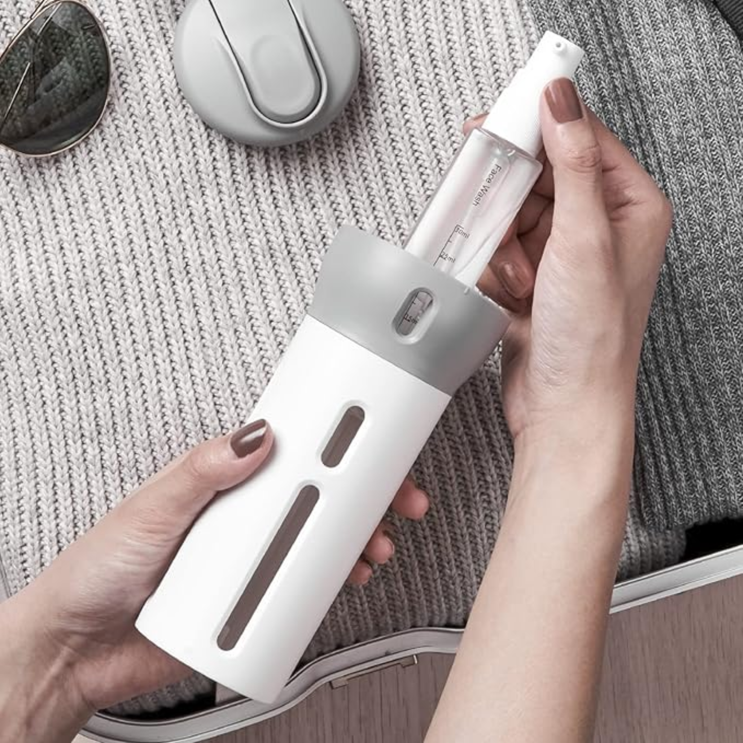 Botellas Dispensadoras de Viaje 4 en 1
